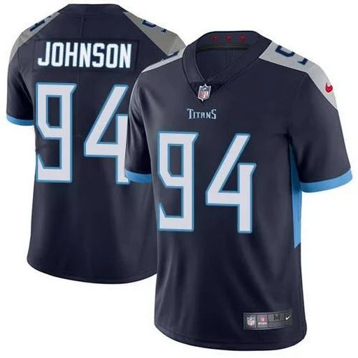 Men Tennessee Titans #94 Austin Johnson Nike Navy Vapor Limited NFL Jersey->tennessee titans->NFL Jersey